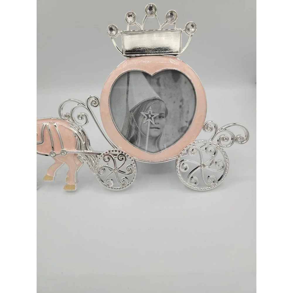 Things Remembered‎ Pink Princess  Carriage Photo Picture Frame